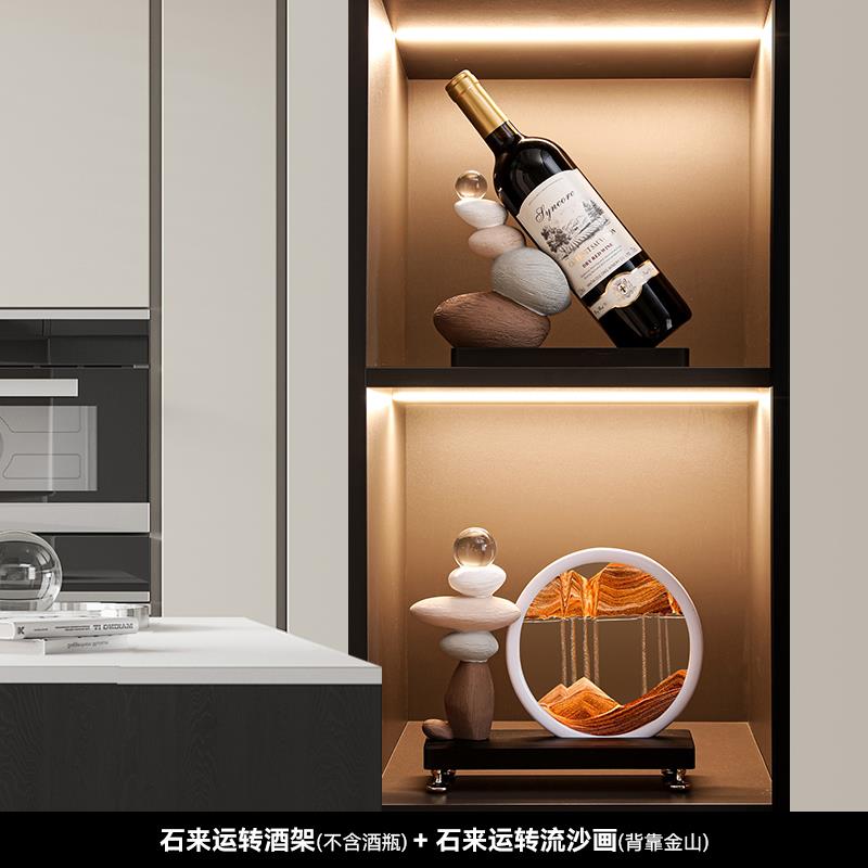 高档海贝时装来海运转酒架酒柜饰品摆件轻奢高档电视餐边柜家居客