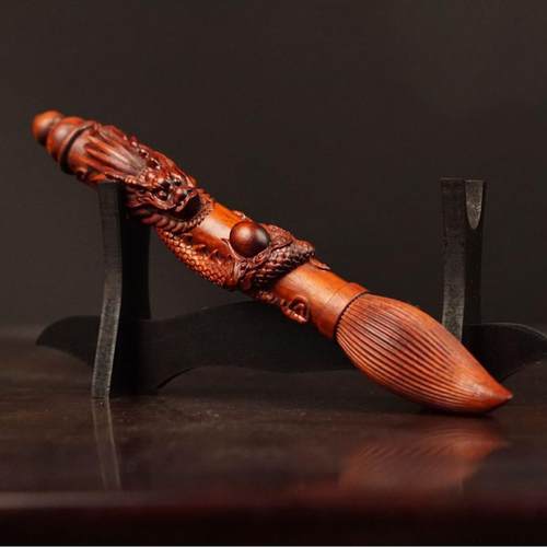 紫檀木雕龙笔文昌笔送礼教师长辈直销木质工艺摆挂件工艺品