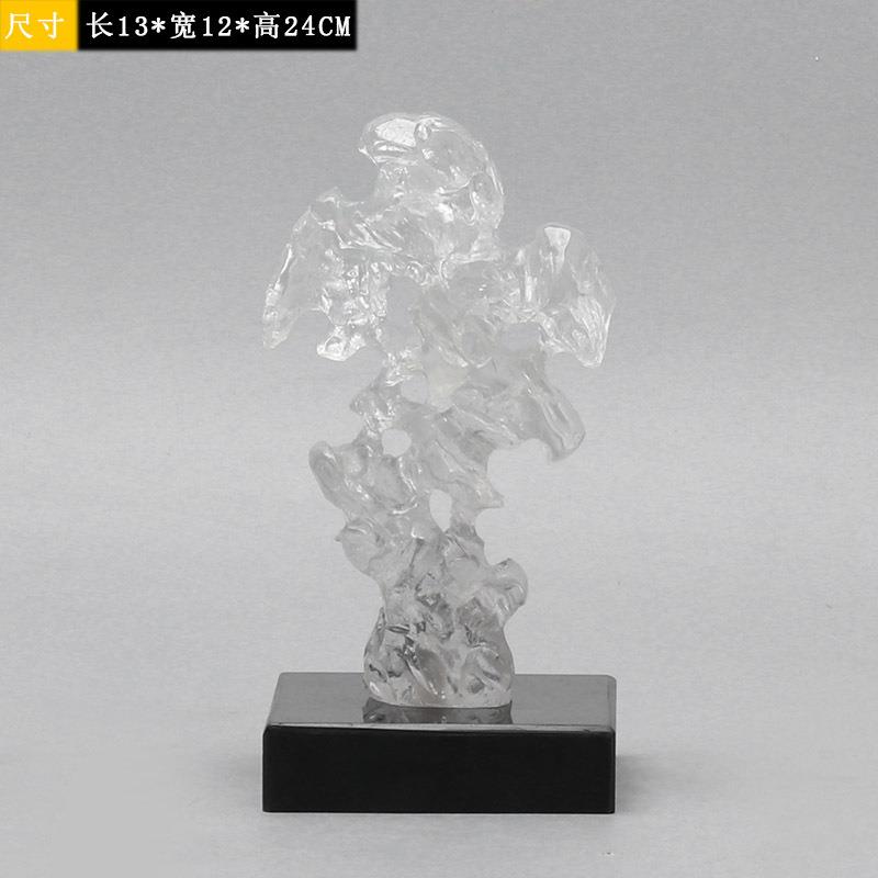 现代家居透明假山摆件客厅电视柜酒柜桌面工艺品摆设新中式装饰品