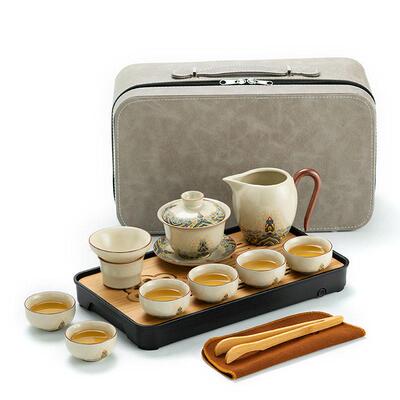 Chinese Kung Fu Tea Set glass Portable Teapot Set