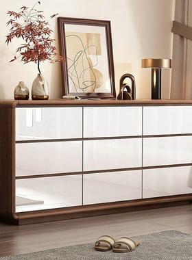 轻烤漆柜多层奢抽屉客厅卧室玄关化斗妆桌收纳柜储11099一物柜床