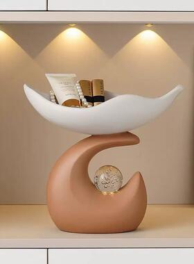 轻奢高级感时来运转入户玄关钥匙收纳摆件家居客厅桌面鞋柜装饰品