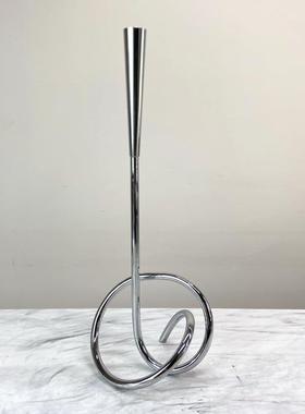 几现房代简约欧式轻33193奢何L形扭转烛摆件样台板售楼处餐桌软装