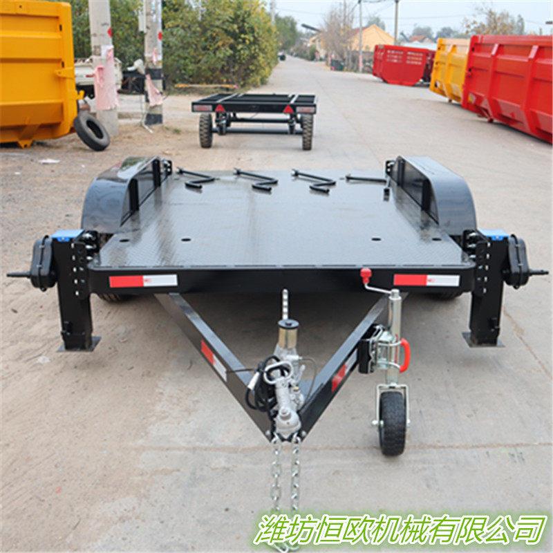 1.6吨汽车拖车 平板拖车 小拖车 双联动小挂车