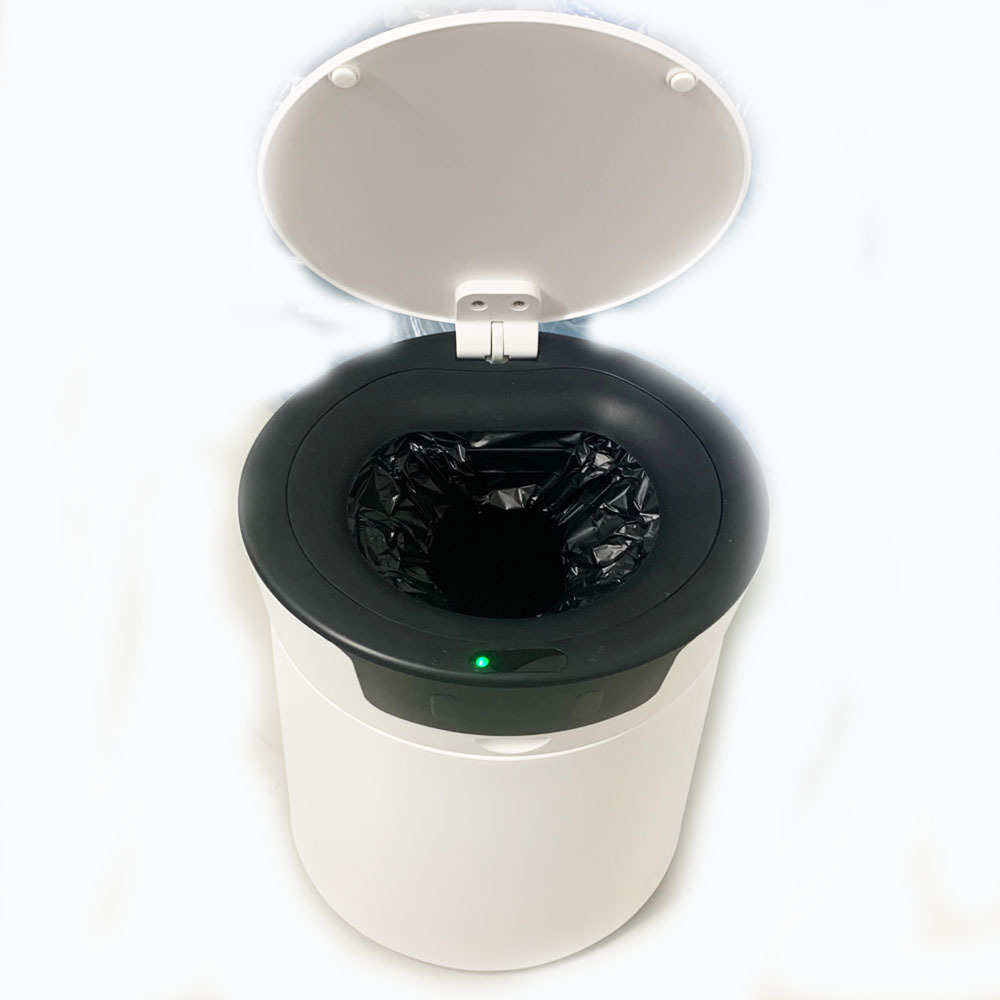 智能垃圾桶厂家批发自动打包垃圾桶免触碰家用跨境红外线感应垃圾