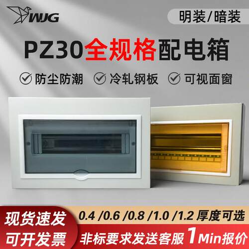 配电箱家用PZ30明装强电箱空开盒电控箱暗空气开关盒子电箱盒成套