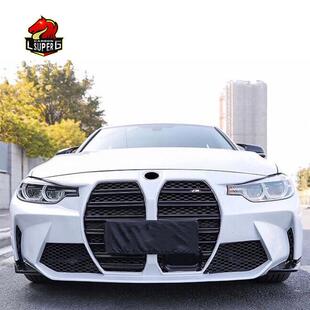 适用于宝马3系F30改装 升级G80前杠后杠包角尾喉后唇后铲大包围