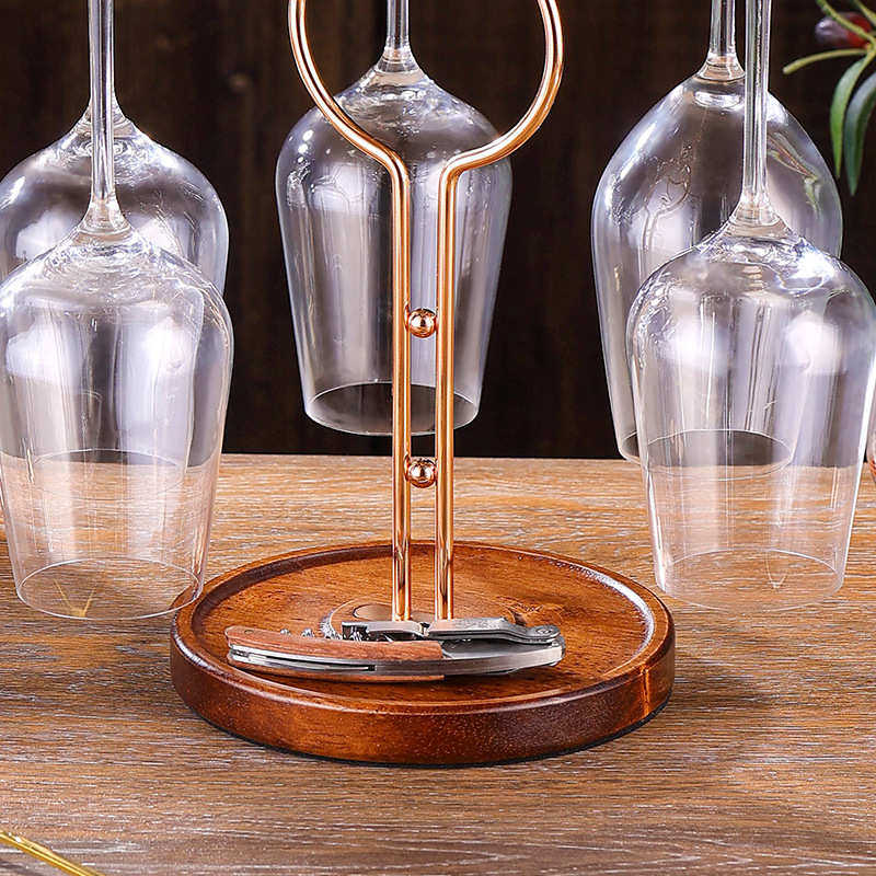 创意麋鹿酒杯收纳架餐厅桌面装饰红酒杯沥水架葡萄酒酒杯架置物架