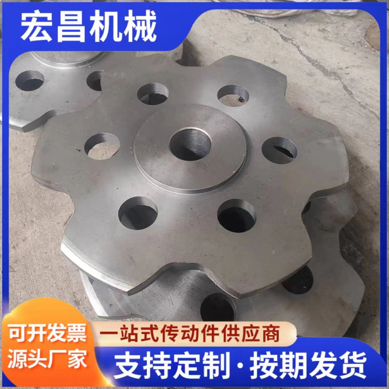 厂家加工定制 不锈钢单双排链轮 传动链轮 输送机配件 工业齿轮