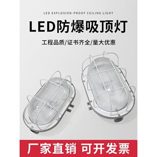 深方Led防爆吸顶灯20W椭圆形防潮灯IP65防水防尘新能源车厂照明