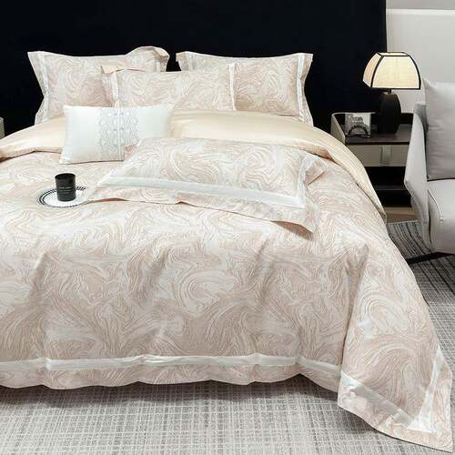 高端240支全棉长绒棉四件套A类母婴级纯棉床单被套贡缎床笠款套件