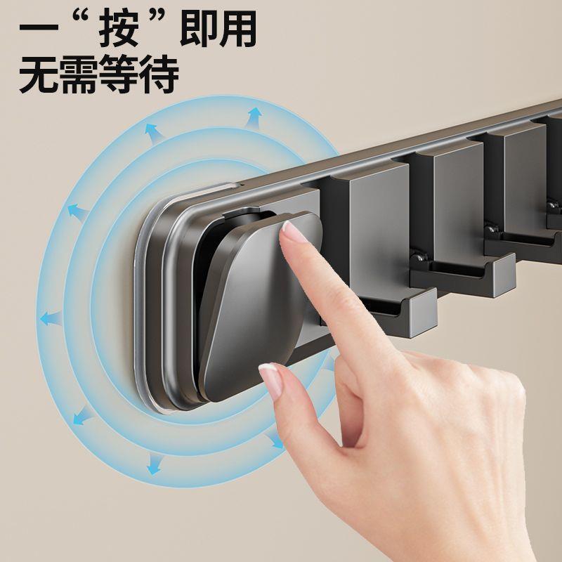 免打孔方形吸盘联排门后挂钩隐形免打孔衣帽钩玄关墙上壁挂折叠挂