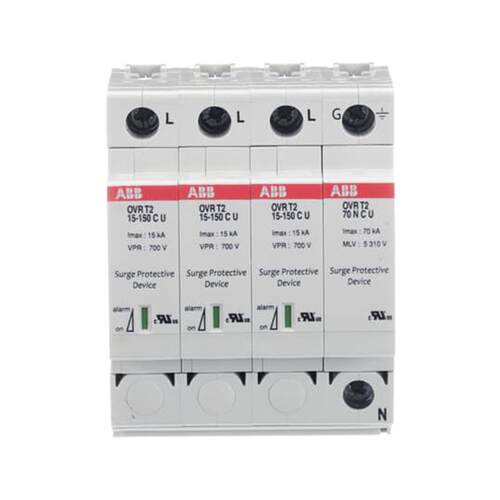 ABB电涌保护器OVR PV T1-T2 10-1500 P QS OVR PV T1-T2 12.5-100