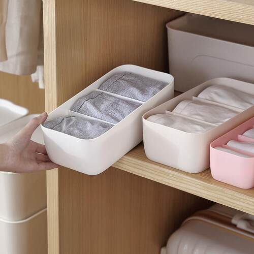 Five-Compartment Sock Organizer for Home Bedrooms, Stackable