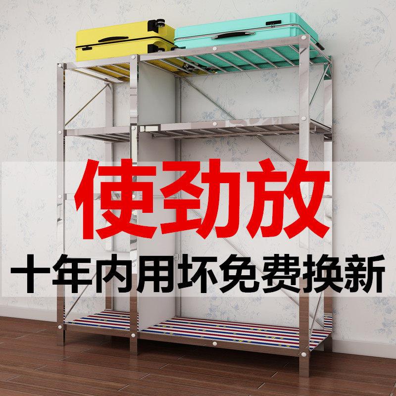简易衣柜布艺不锈钢钢架加粗钢管经济型影片安装折叠结构卧室衣橱