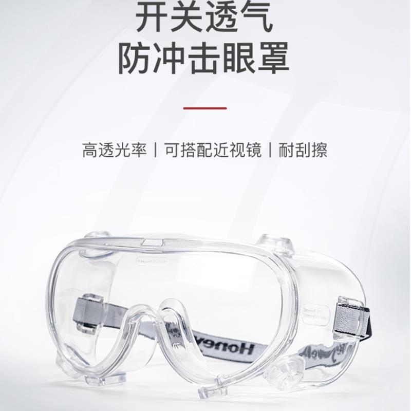 HoneywellLG99100护目镜防雾刮擦粉尘风沙防飞溅工业劳保眼镜LG20