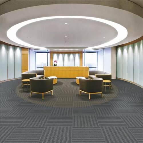 KP102方块商用大面积办公室地毯拼接满铺地垫全铺公司整铺房间