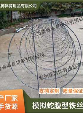 模拟铁丝网一列装铁丝网围挡防护刺线铁丝网蛇腹型铁丝网