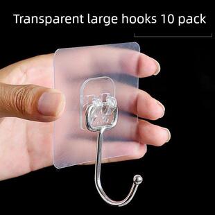 挂钩强力粘接墙挂承重门后无打孔衣服大挂钩厨房挂钩无痕粘接挂钩