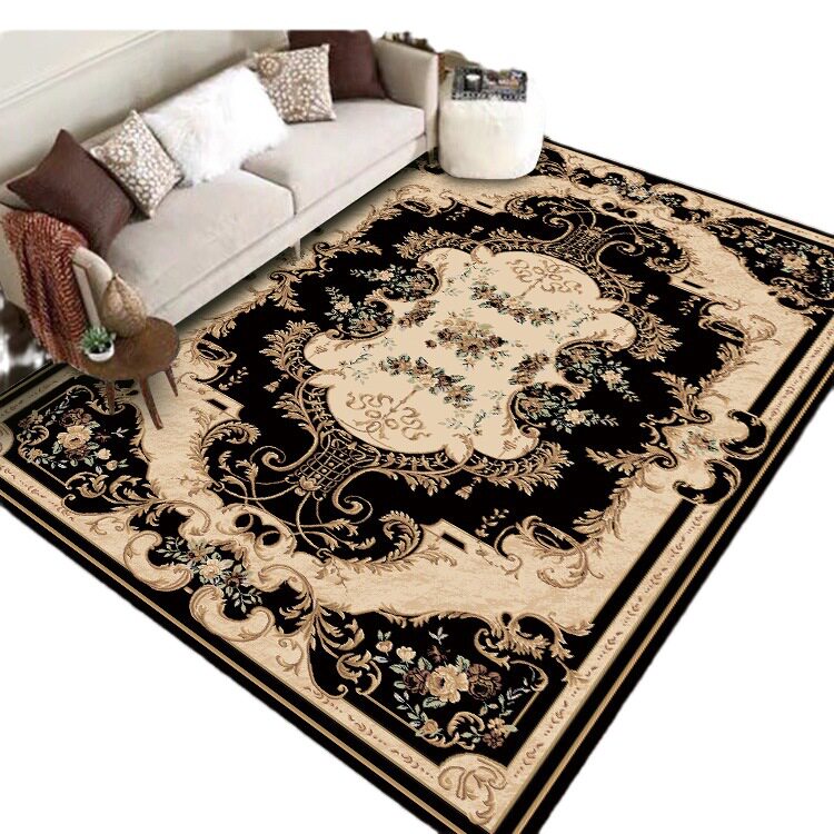 亚马逊跨境地毯客厅家用耐脏耐磨防滑毯卧室书房好打理金钻绒地毯