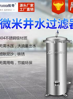 供应保安过滤器管式不锈钢精密过滤器农村用井水大流量水处理