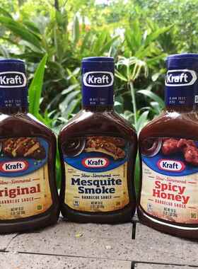卡夫BBQ烟熏味烧烤调味酱 牛肉烤肉腌料调料Kraft Barbecue Sauce