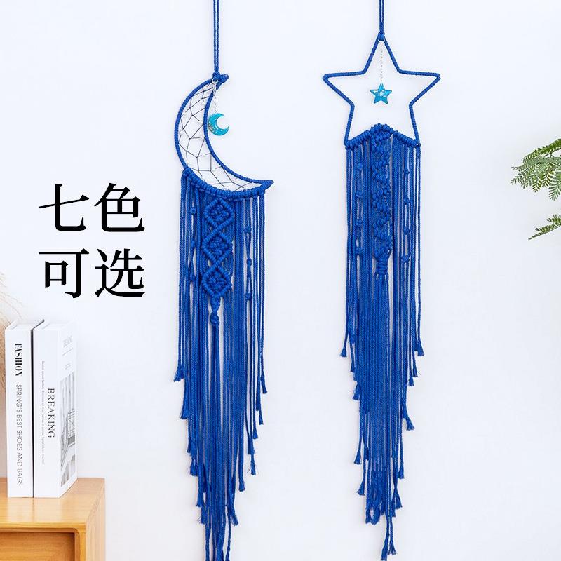 手工编织挂毯月亮星星组合家居挂饰捕梦网小商品创意夜市挂件挂壁