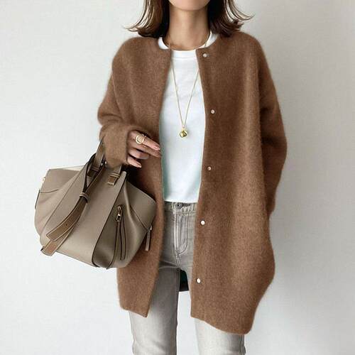 New ultra soft knitted jacket looks slimmer with woolen