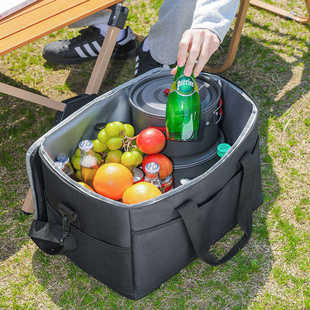 热销35L保温包手提大号野餐包牛津布野餐露营包户外斜挎冰包