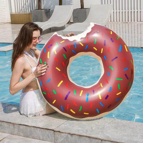 Inflatable Doughnut Swimming Ring,Beach Toys Pool Floats for