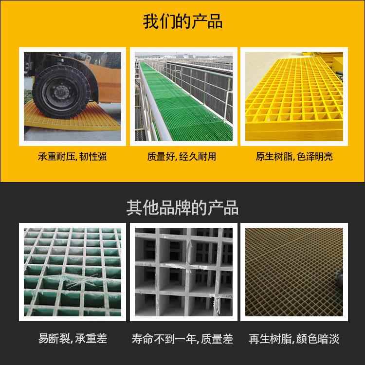 洗车车格料格栅厂家光伏走道洗店养殖厂塑玻璃钢格RIZ房栅