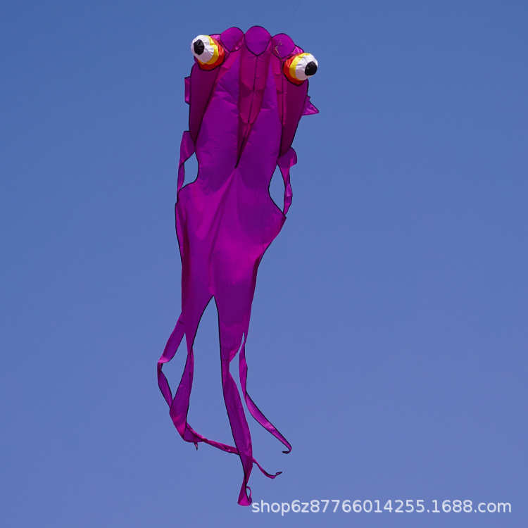 风筝软体金鱼风筝红心爱心桃心金鱼软体风筝无骨架微风易飞批发