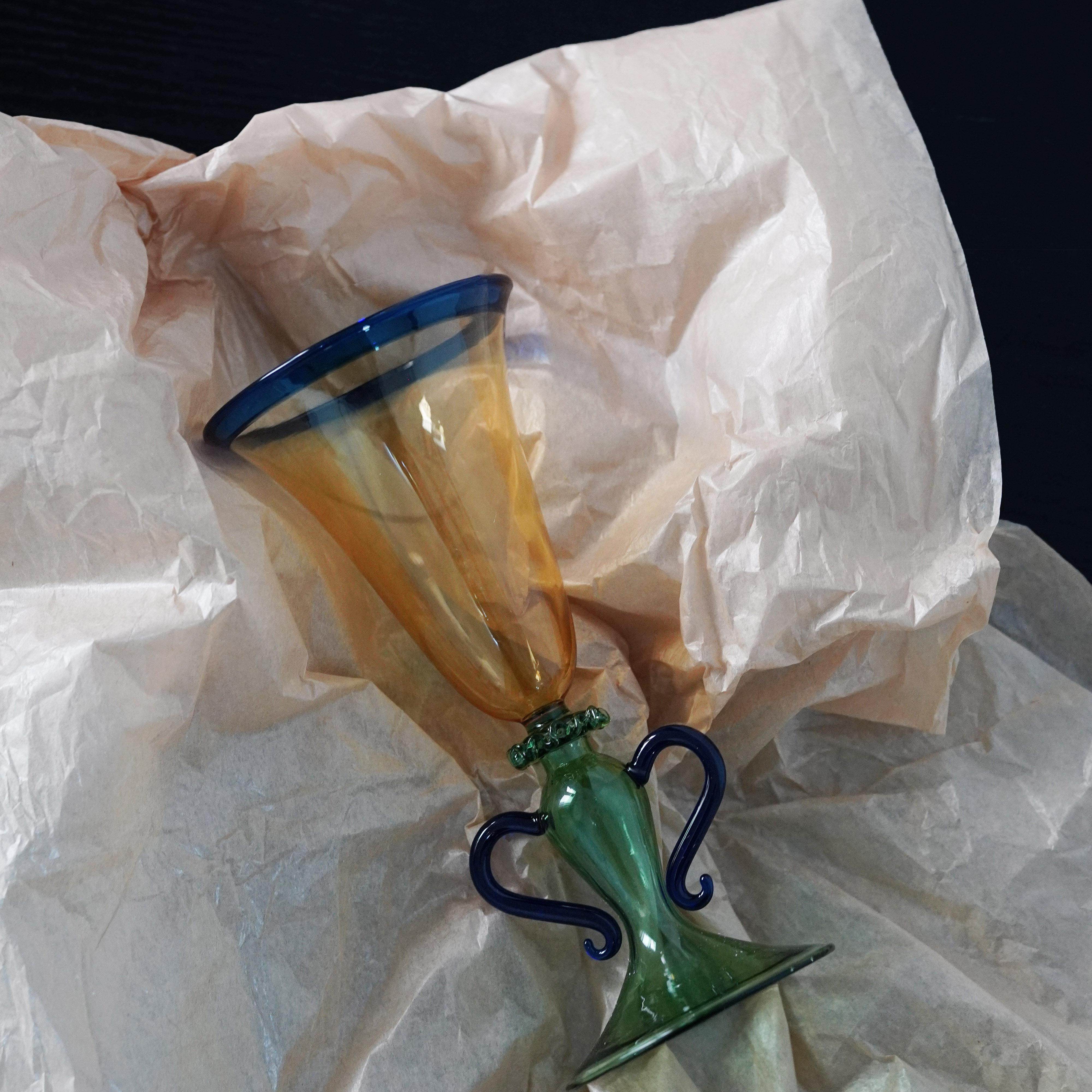 一枚橙 小中古vintage玻璃重工手工异形礼物玻璃杯水杯洋酒杯礼物,餐饮具,甜酒/香槟杯,淘宝优惠券,粉丝福利购,淘宝优惠卷