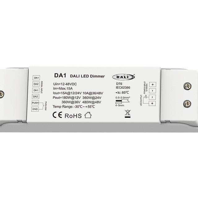 12-48VDC 1路*15A DIM DALI恒压控制器(DT6) DA1