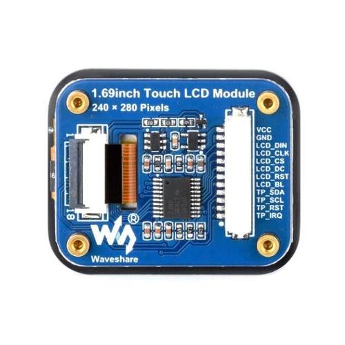 1.69寸IPS彩色LCD触摸显示屏240×280 SPI/I2C接口262K彩色屏幕