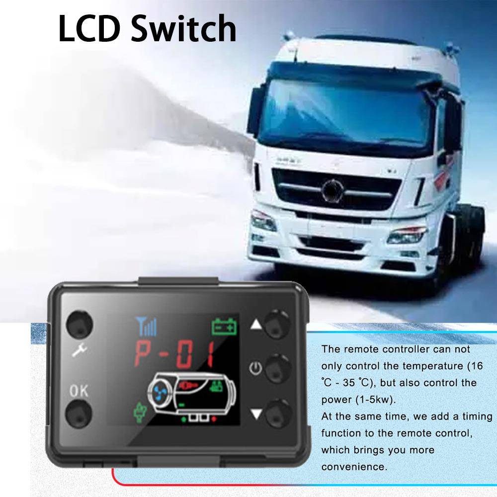 5KW 12V 24V 柴油驻车加热器空气加热器带铝壳液晶开关