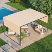 艾美佳满天棚云铝合324金凉亭户外阳室代外亭子遮雨棚农村现庭院