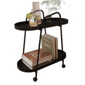 创意现代简约带轮茶几奶油移动客厅沙发边柜卧室床头小推车置物架