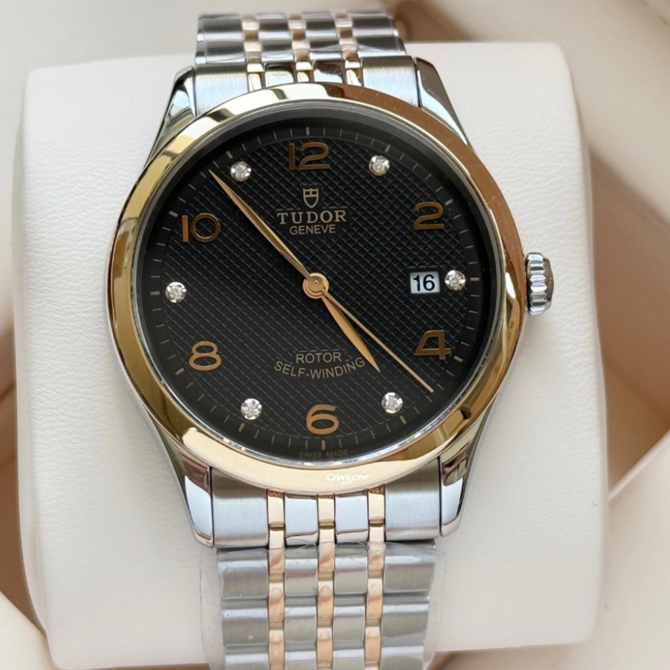 全套9.8新 帝舵1926系列钢18K金自动机械腕表39MM男表91551-0004