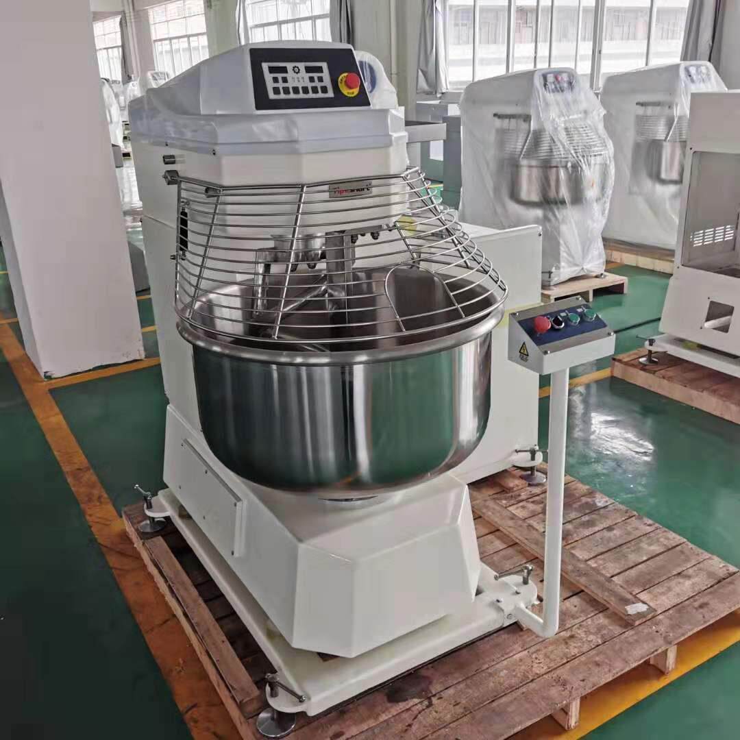 全自动大型商用翻缸和面机双速双动搅面机100公斤面粉打面机