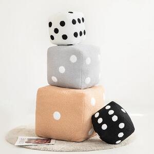 创意可爱骰子毛绒玩具数字益智教具筛子公仔抱枕娃娃儿童节礼物女