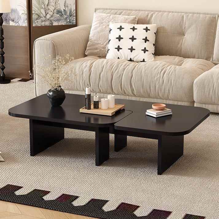 异形黑桌实木色设计师白EIH蜡茶创几客厅家用小户型组合意茶茶台