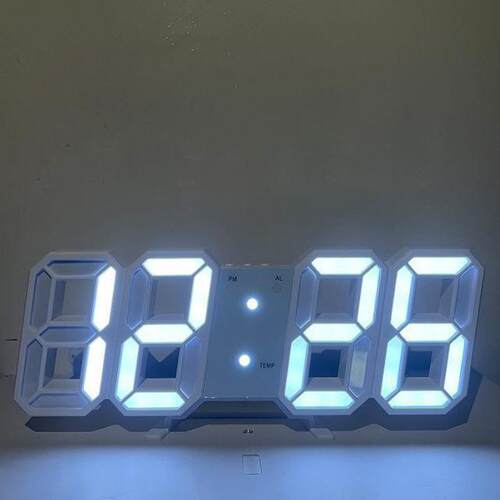 3D LED Digital Alarm Clock Electronic Luminous Night Table