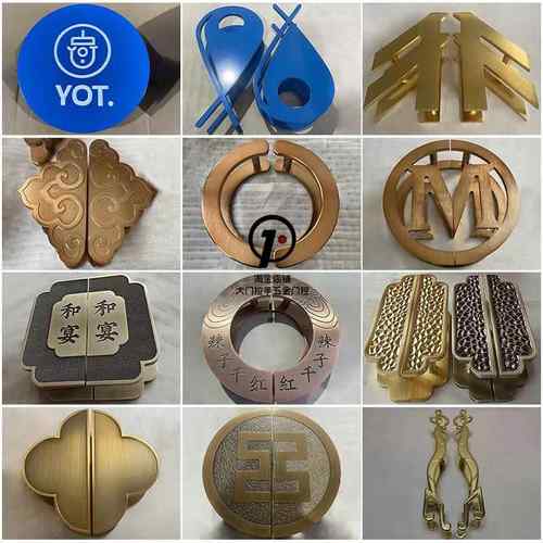 大门拉手定制玻璃门拉手LOGO仿古大门把手木门大把手酒店包房定做