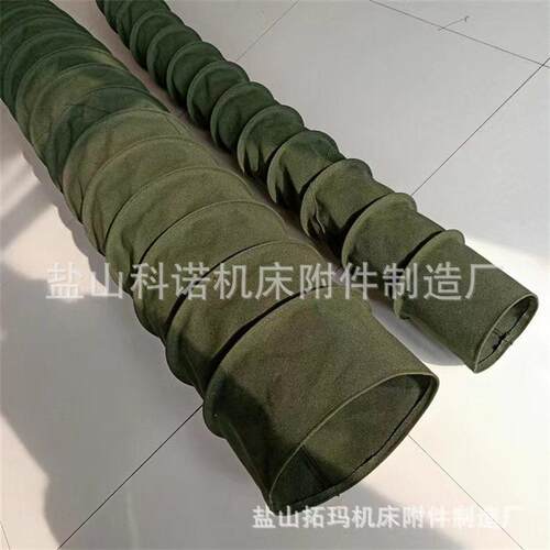 帆布通风管风机软连接除尘排风管防火耐温伸缩钢丝帆布通风软管