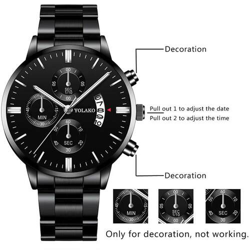 Fashion Men Watch Luxury Quartz Wristwatch Business Watches