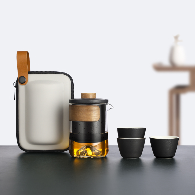 旅行茶具便携式快客杯套装户外泡茶壶个人专用功夫茶杯茶具可定制