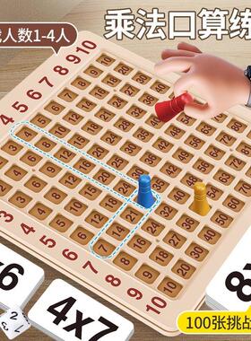 A table game based on the 99 multiplication rhymes for stude