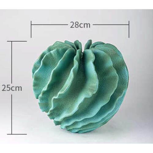 极装饰品花瓶几何树脂轻奢花摆件创意样板房器桌面售楼部不规则简