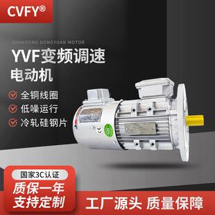 6极变频调速电机0.75KW YVP YVF3 1.1千瓦三相异步电动机 90S